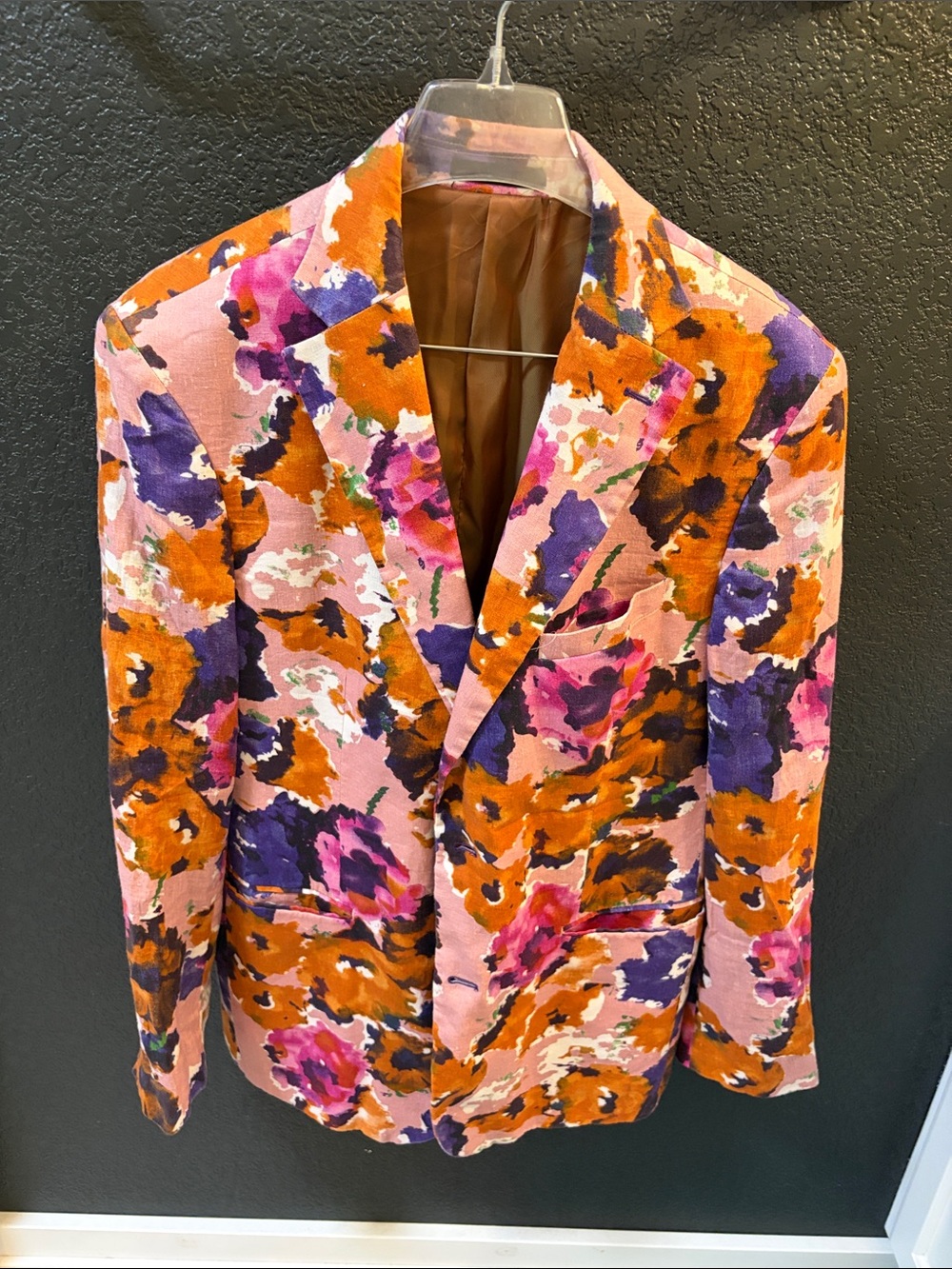 Tallia Men’s linen floral blazer 40R